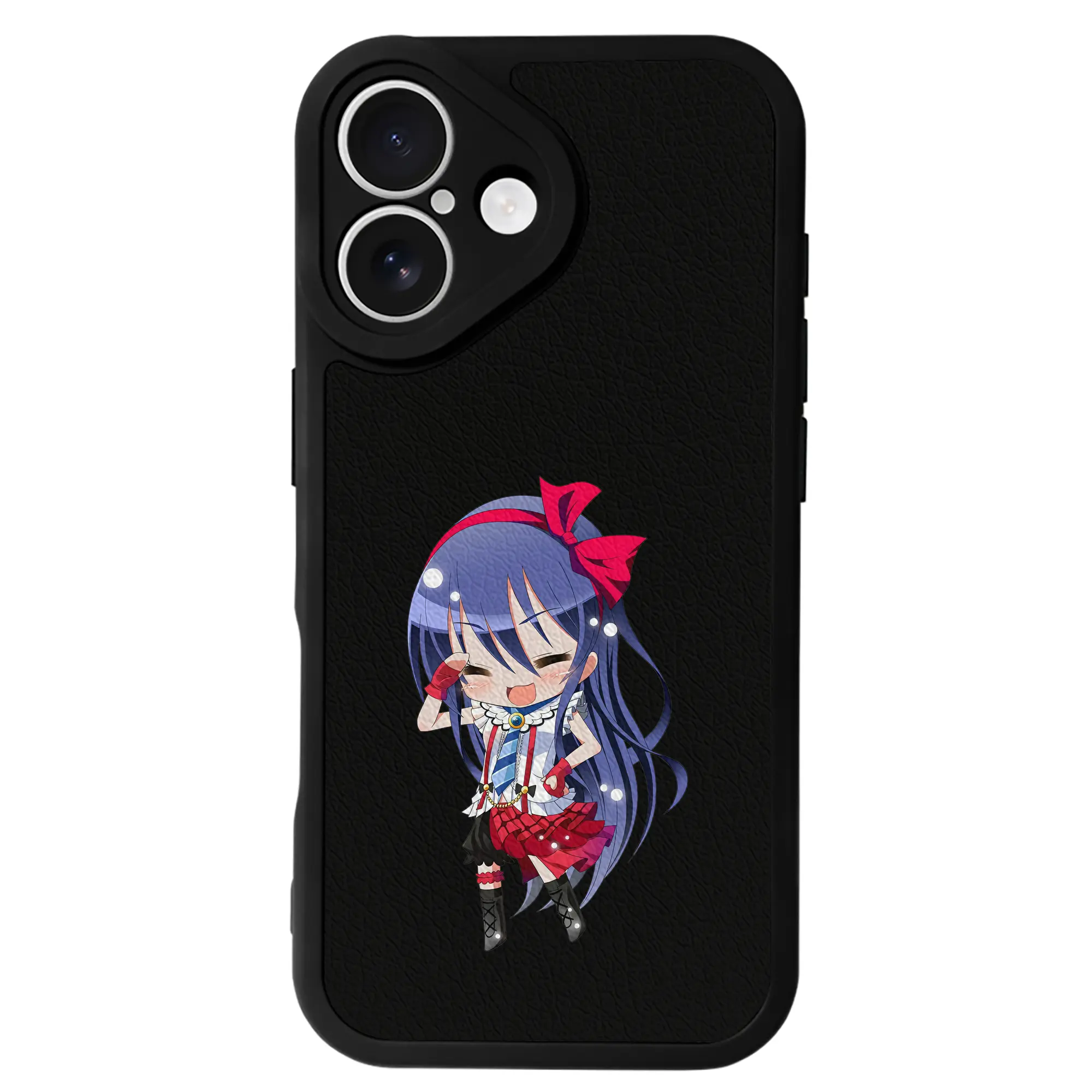 Love Live! グッズ,園田海未 - IPhone 16シリーズ対応 ・ シリコンスマホケース ・ レザー調 ・ 高精度フィット ・ 耐衝撃 ・ ワイヤレス充電対応 ・ 精密カット